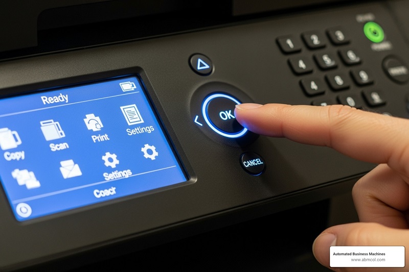 Check Printer Display Panel