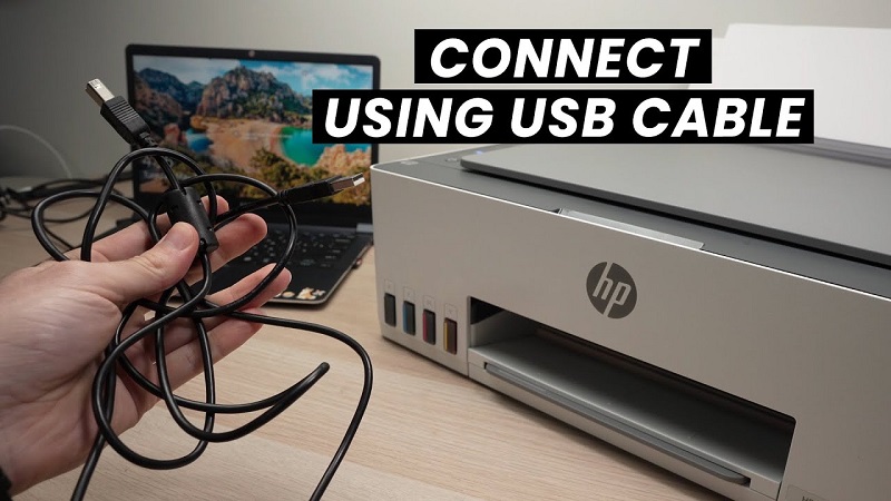 Connecting Your HP Printer via USB Cable