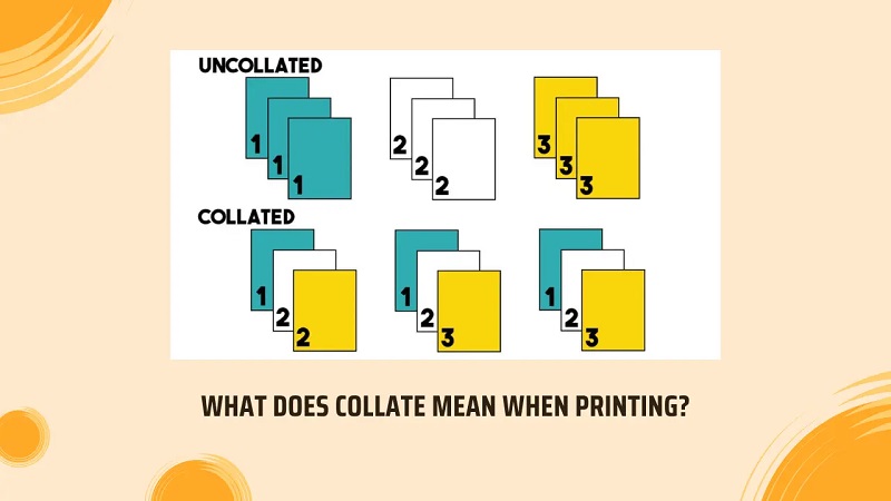 Definition of Collate in Printing